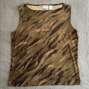 Chico's Zebra Pattern Sleeveless Top